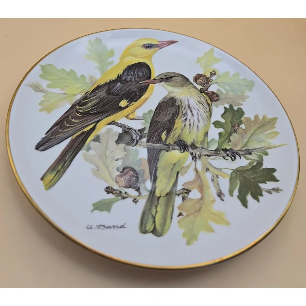 Vintage Collecter's Plate Golden Orioles Part Of The European Songbirds (WWF)